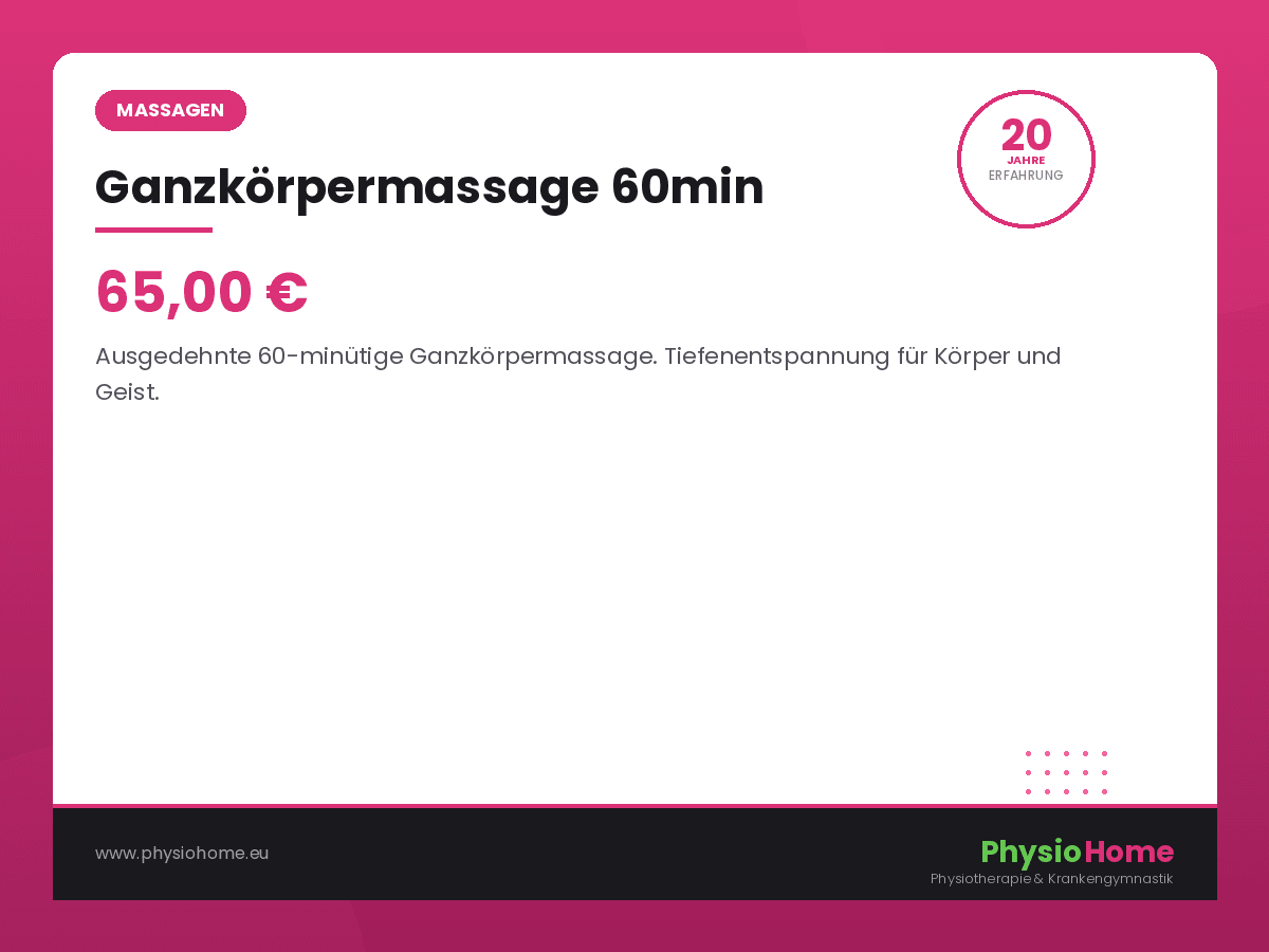 Ganzkoerpermassage 60min