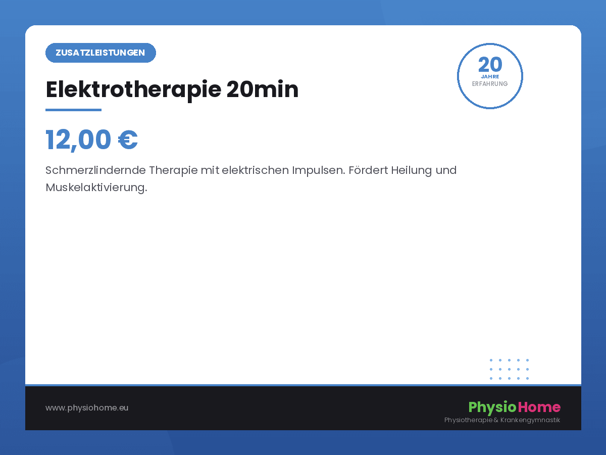 Elektrotherapie 20min